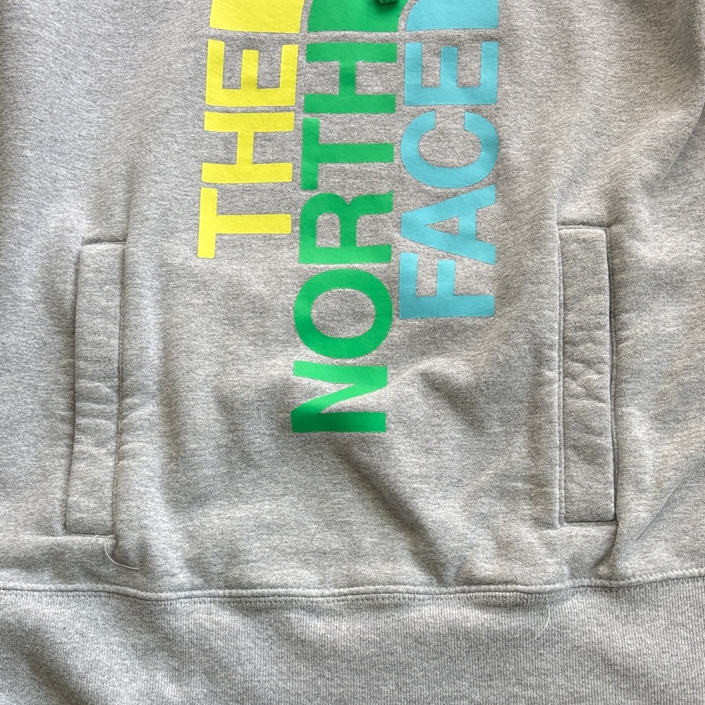 The North Face Green and Gray Hoodie - Picture 6 of 6